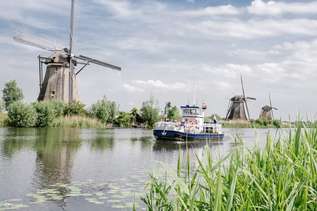 Entrance with Audio Guide to the Windmills of Kinderdijk