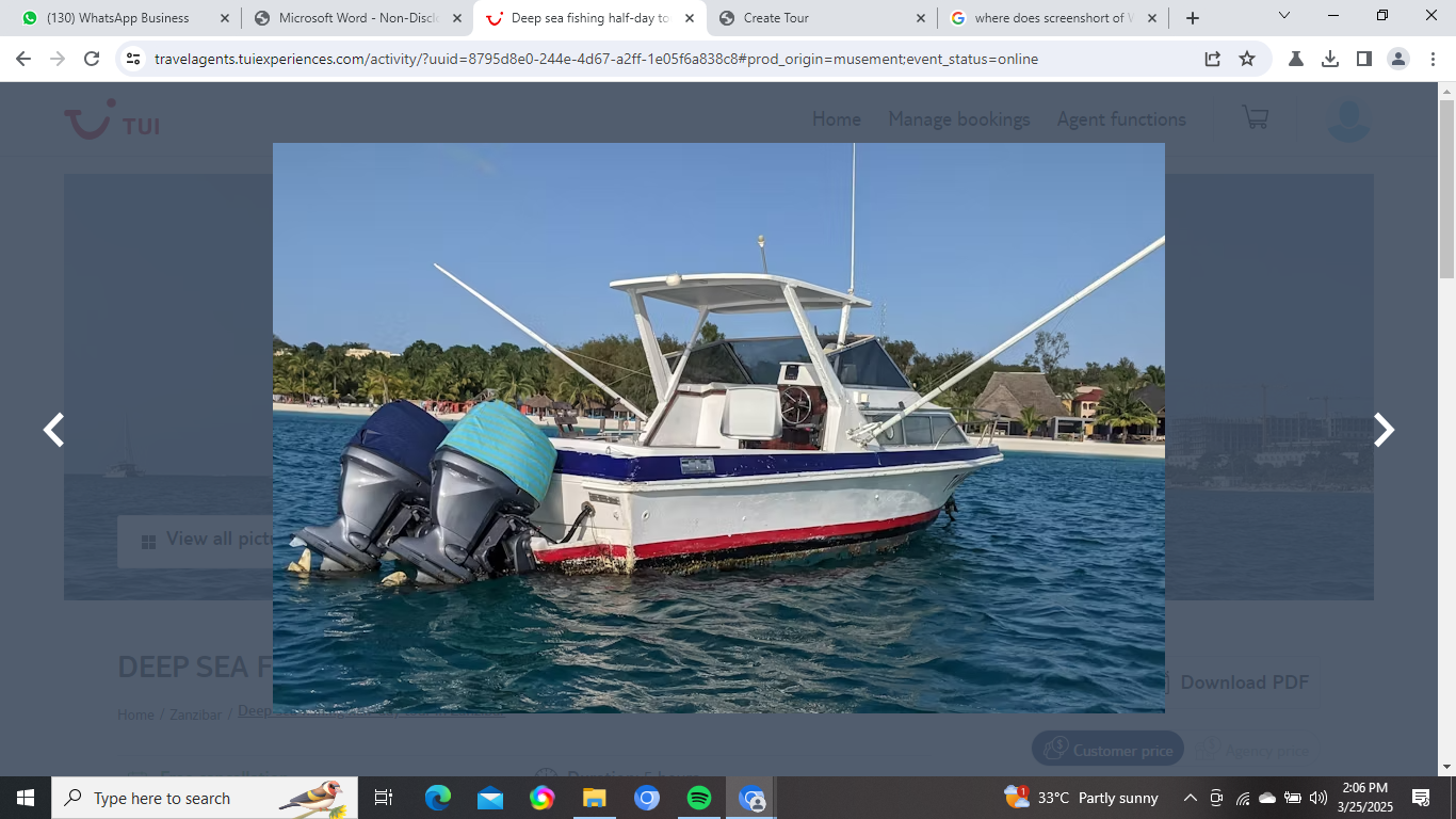 DEEP SEA FISHING HALF-DAY TOUR IN ZANZIBAR